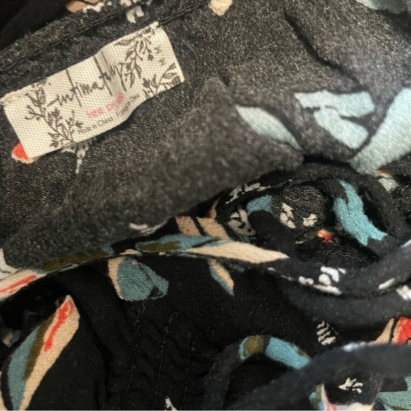 Intimately Free People Jolene Mini Slip dress Black Floral Size M - Picture 7 of 11